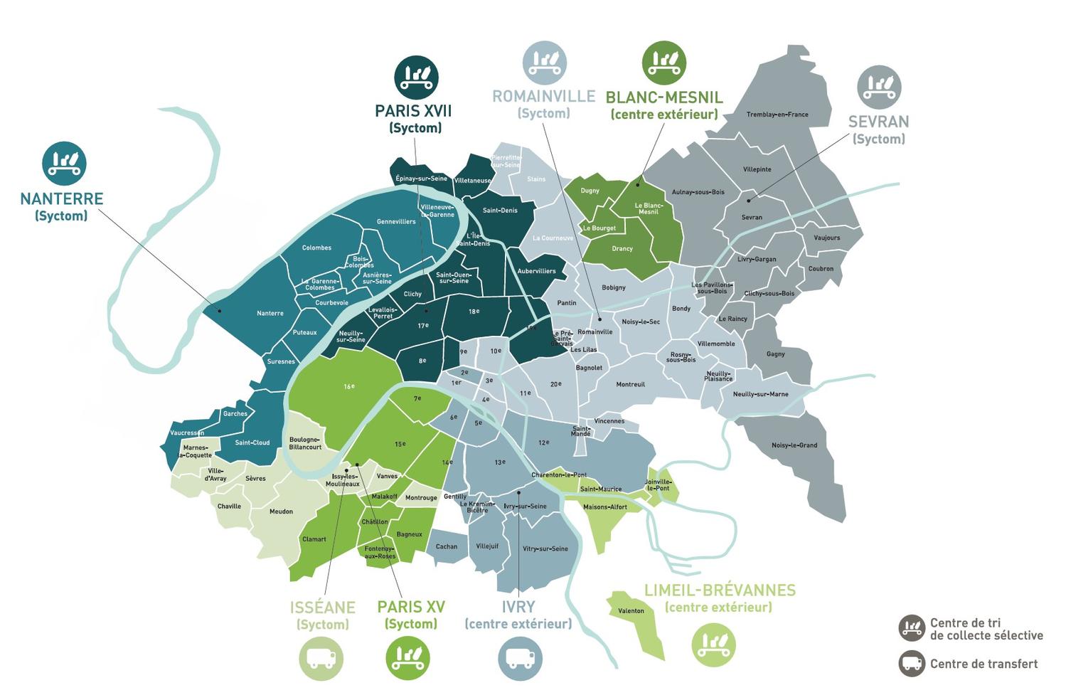 Bassins Versants Franciliens des Ordures Ménagères Résiduelles - Mars 2025