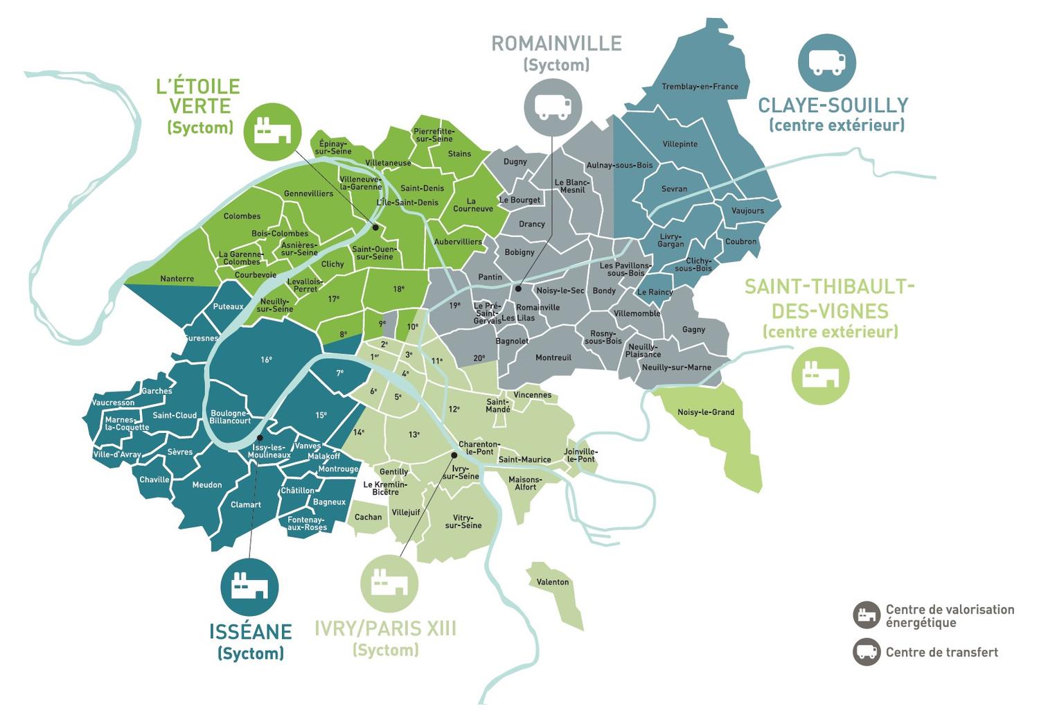 Bassins Versants Franciliens des Ordures Ménagères Résiduelles - Mars 2025