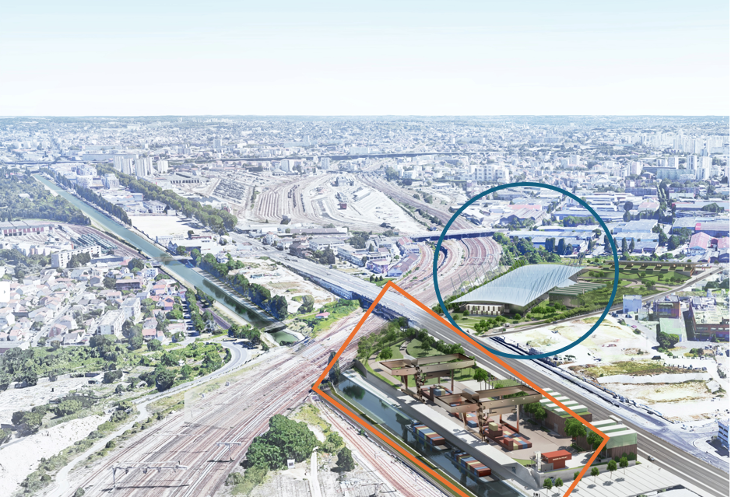 Figure 3 – Vue implantations du projet